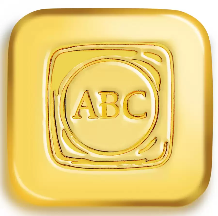  1oz ABC Cast Gold Bar 9999 Purity