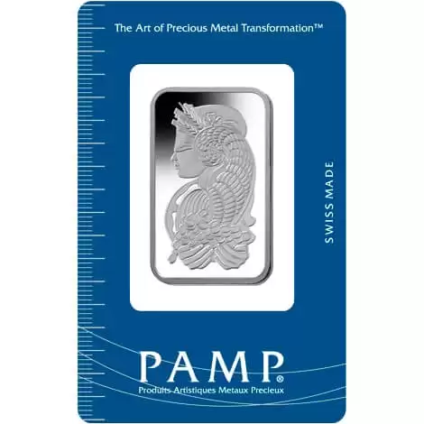 Platinum & Palladium 1oz PAMP Minted Bar Platinum