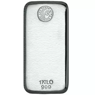 Silver Bullion Bars 1kg Perth Mint Cast Silver Bullion Bar 999 Purity