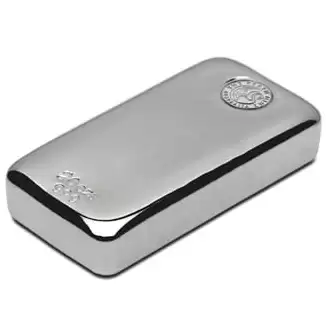 Silver Bullion Bars 20 ozt Perth Mint Cast Silver Bullion Bar 999 Purity