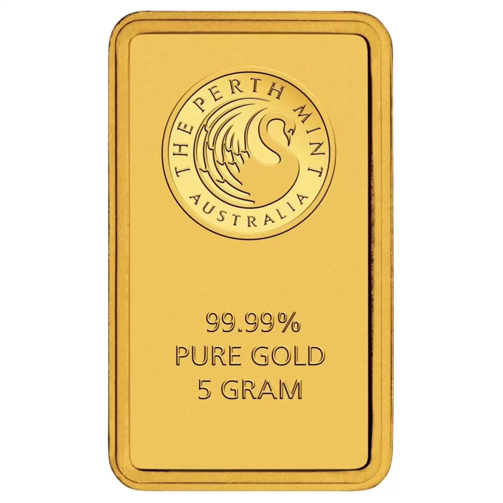  5 Gram Perth Mint Kangaroo Gold Minted Bar