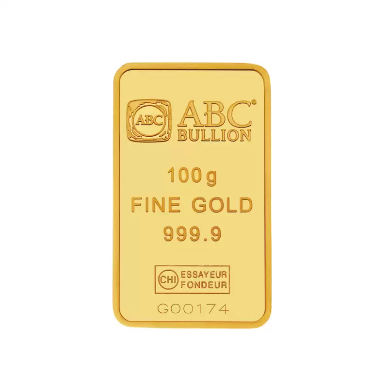  100g ABC Bullion Minted Gold Bar