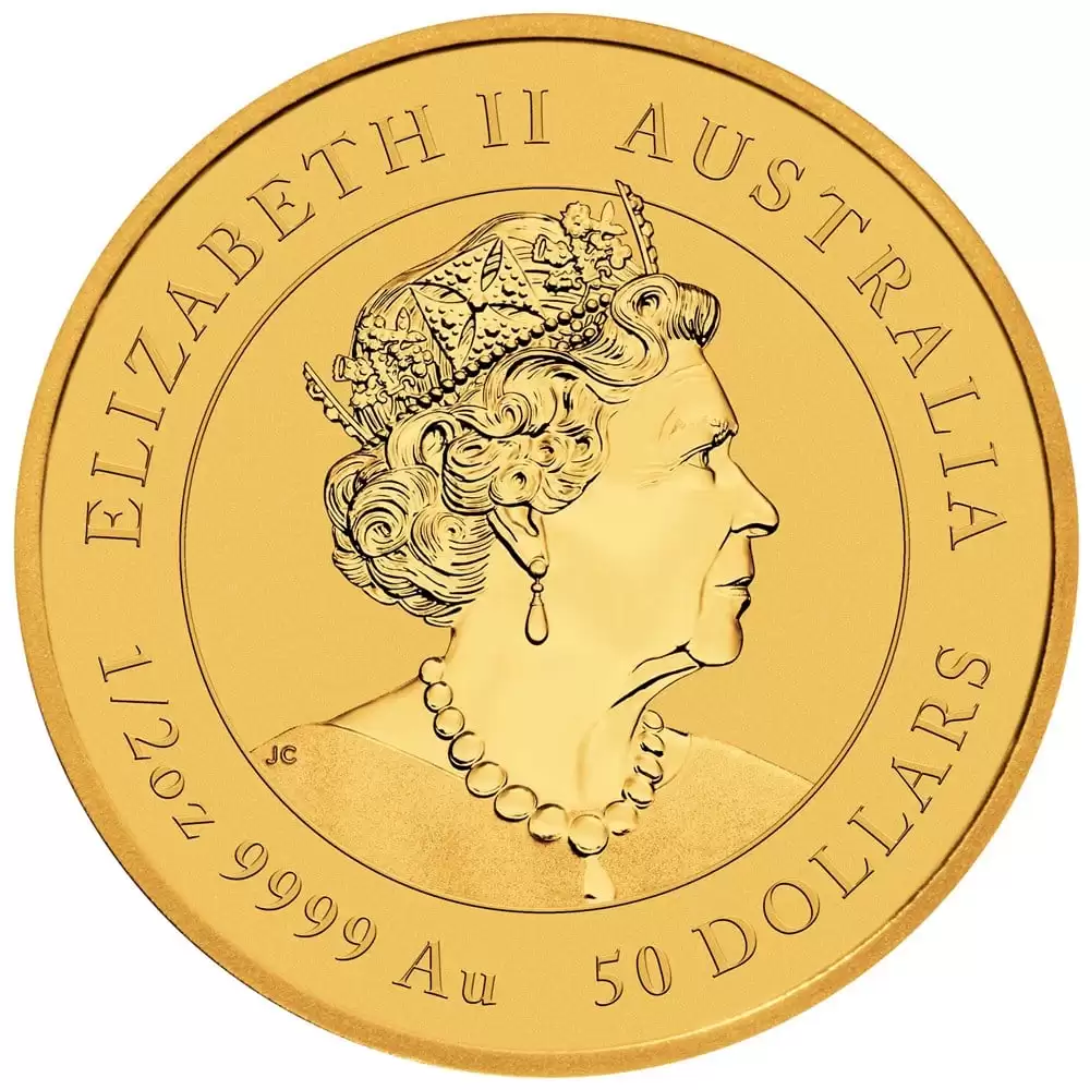  1/2oz Gold 2023 Perth Mint Lunar Rabbit 9999 Bullion Coin