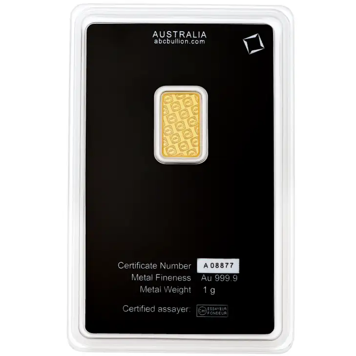  1g ABC Bullion Minted Gold Tablet