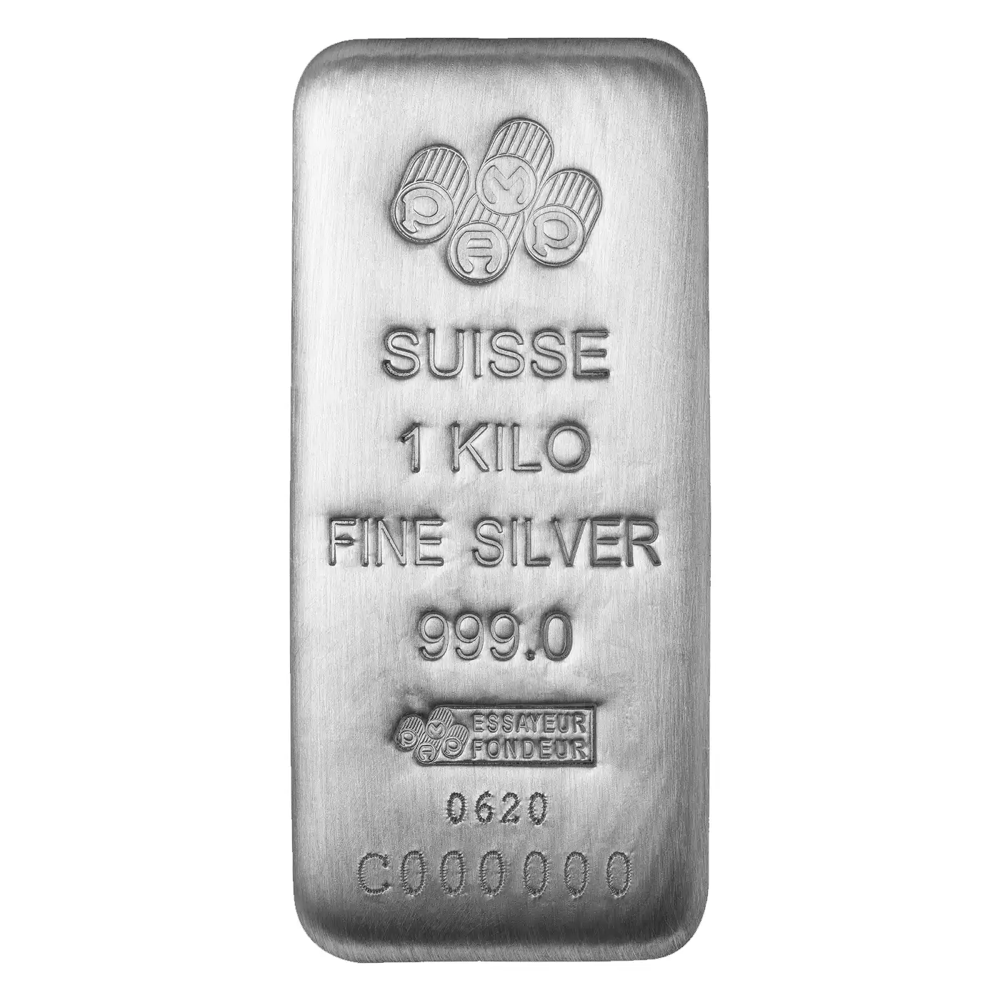  1kg PAMP Cast Silver Bar