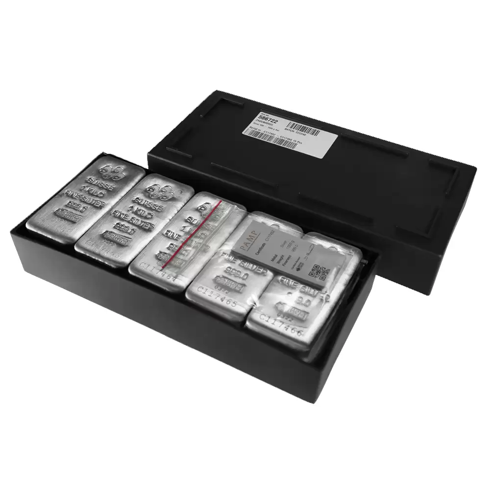  1kg PAMP Cast Silver Bar