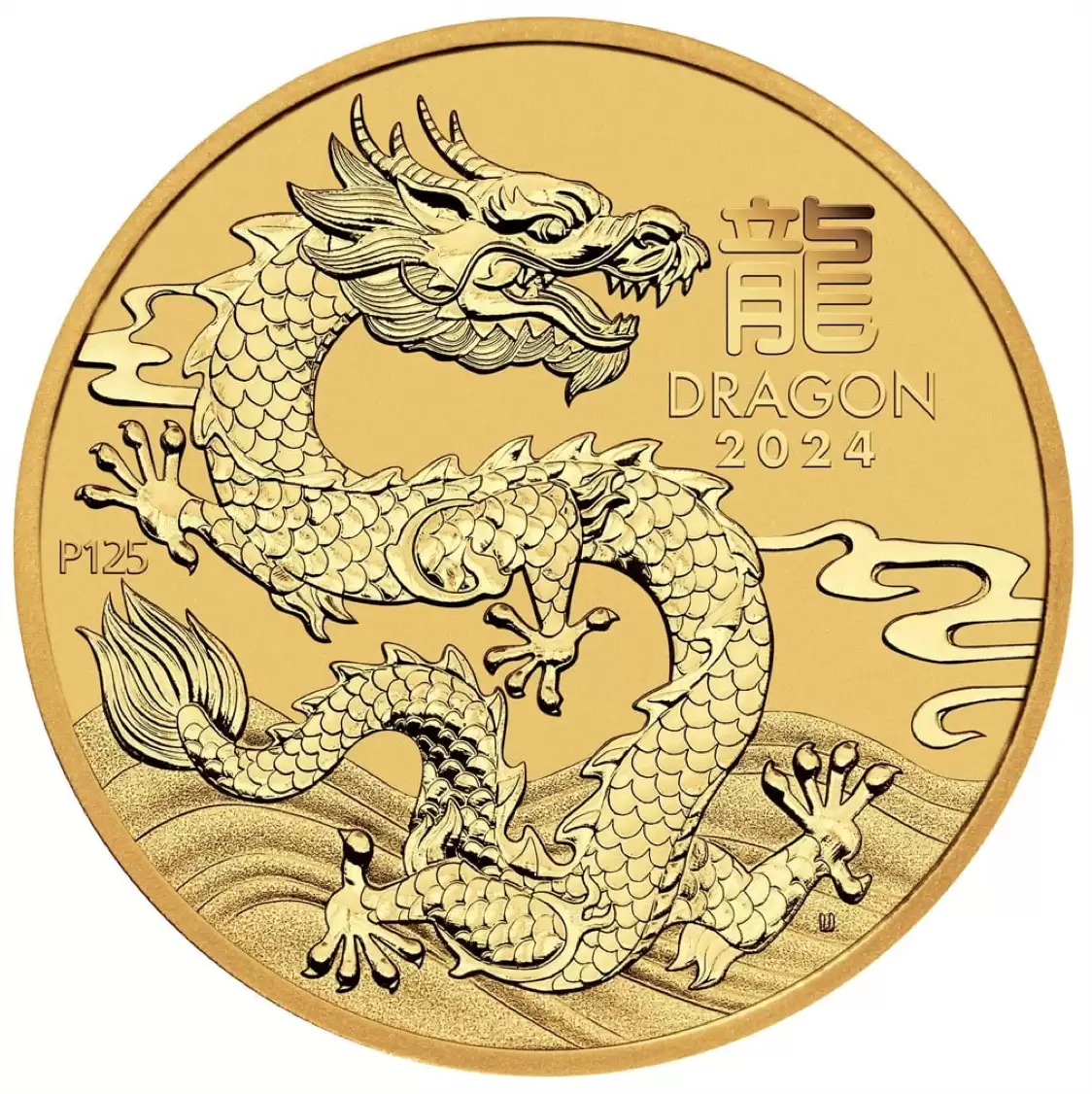  2024 Year of the Dragon 1/10oz Gold Bullion Coin
