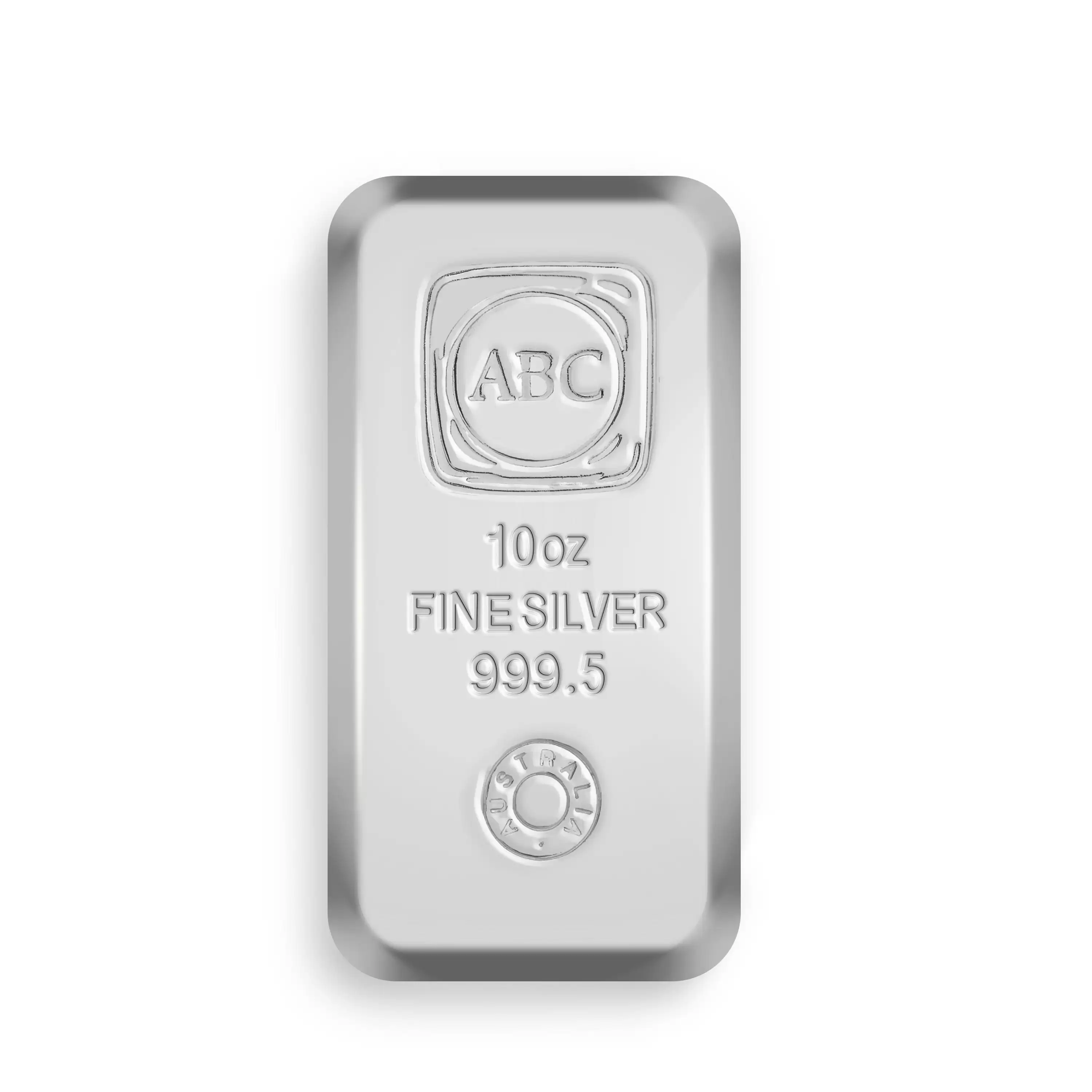  10oz ABC Bullion Cast Bar Silver