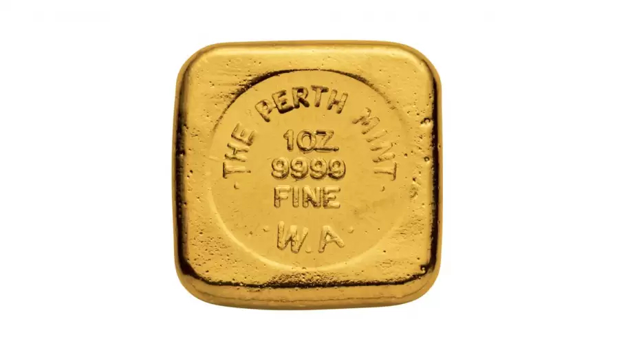  1oz Perth Mint Cast Gold Bullion Bar